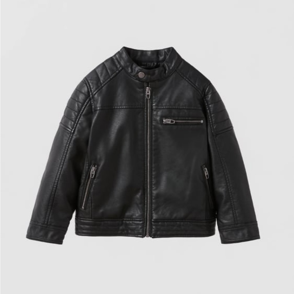 Zara Kids Vegan Leather Jacket